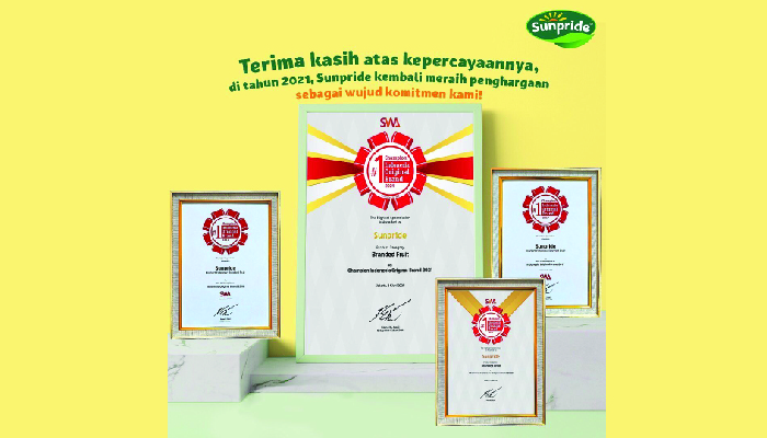 Sunpride Kembali Raih Penghargaan “Buah Bermerek Terbaik” dari IOB Ke-4 Kalinya