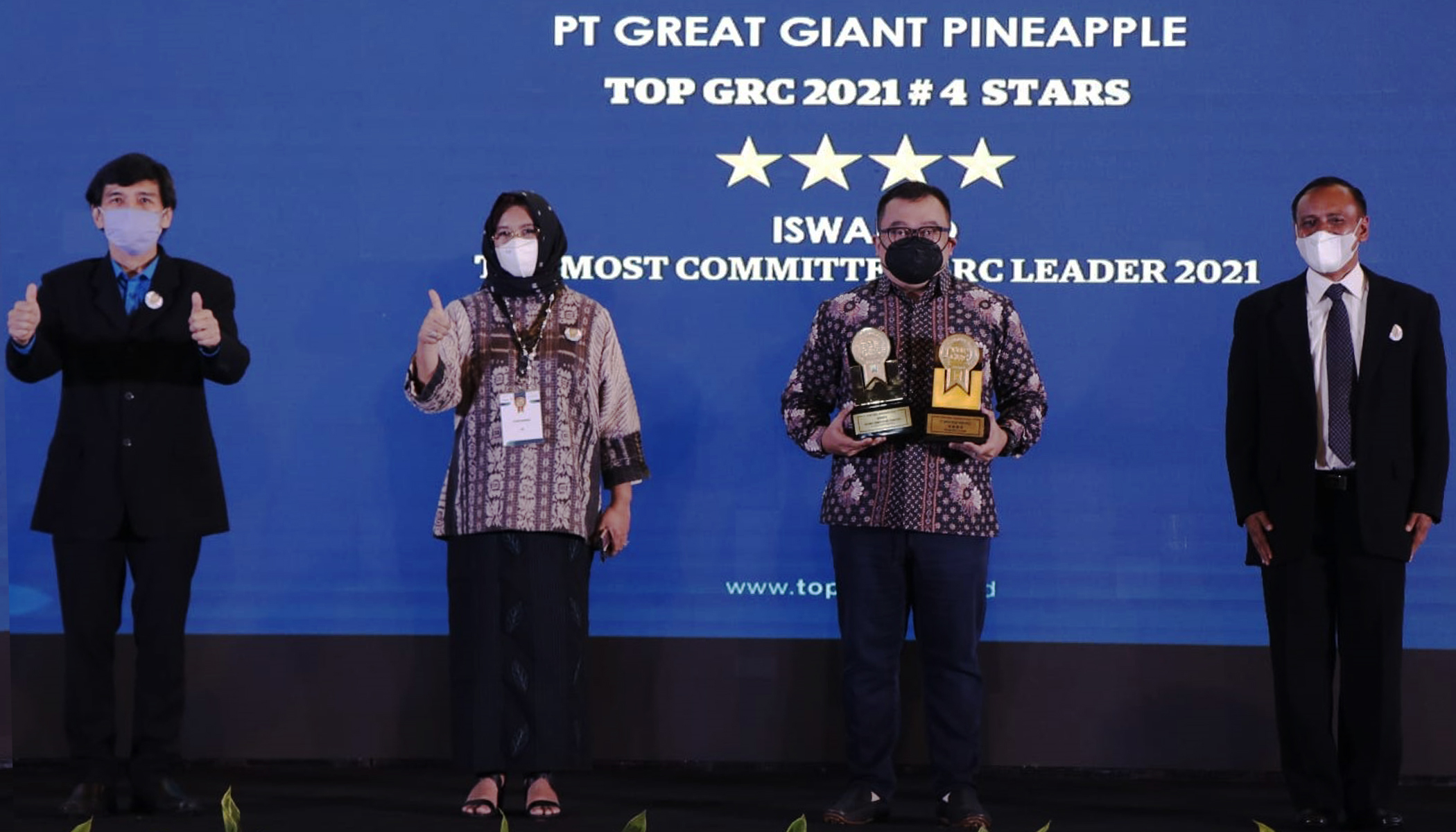 PT GGP Raih Dua Penghargaan TOP GRC  Awards 2021