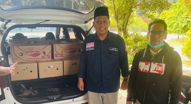 PT GGP Bantu Buah Segar di Acara Kirab Pemilu 2024 di Lampung Tengah