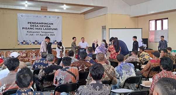 LPEI Resmikan Desa Devisa Pisang Mas Tanggamus