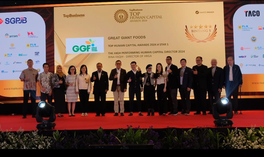 Great Giant Foods Raih Penghargaan di Ajang TOP Human Capital Awards 2024