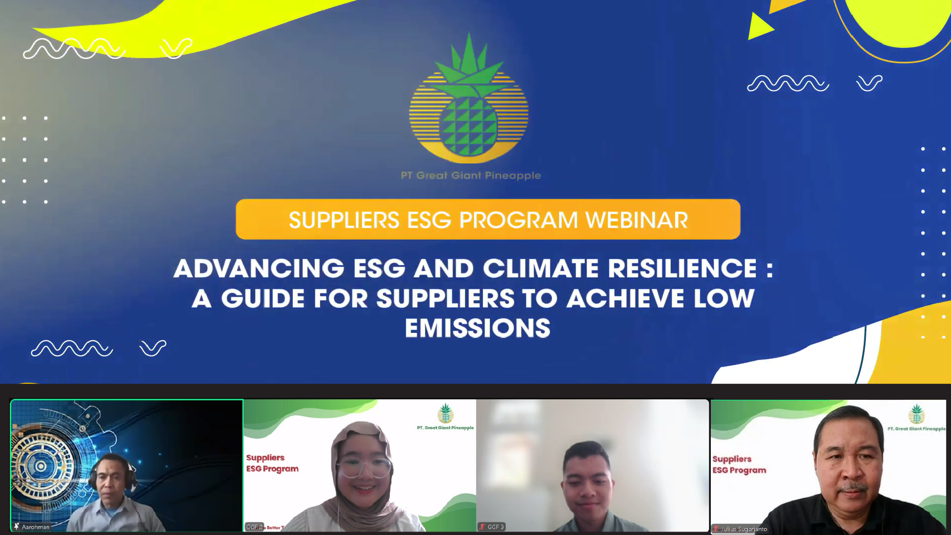 PT Great Giant Pineapple Conducts First ESG Capacity Building for Company Suppliers