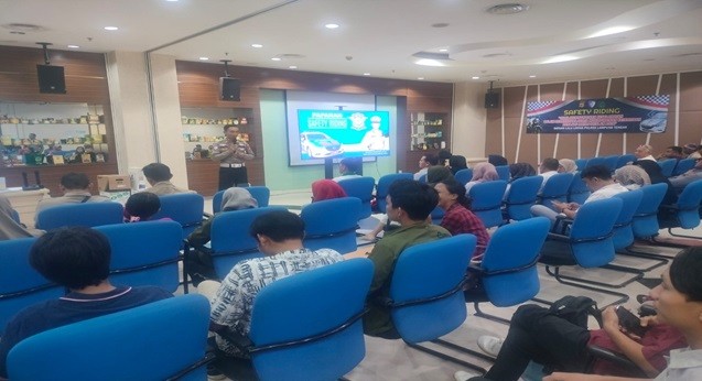 Polres Lamteng Sosialisasi Safety Riding bagi Pekerja GGF